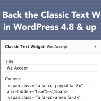 How to Bulk Replace the 4.8 WordPress Text Widget...